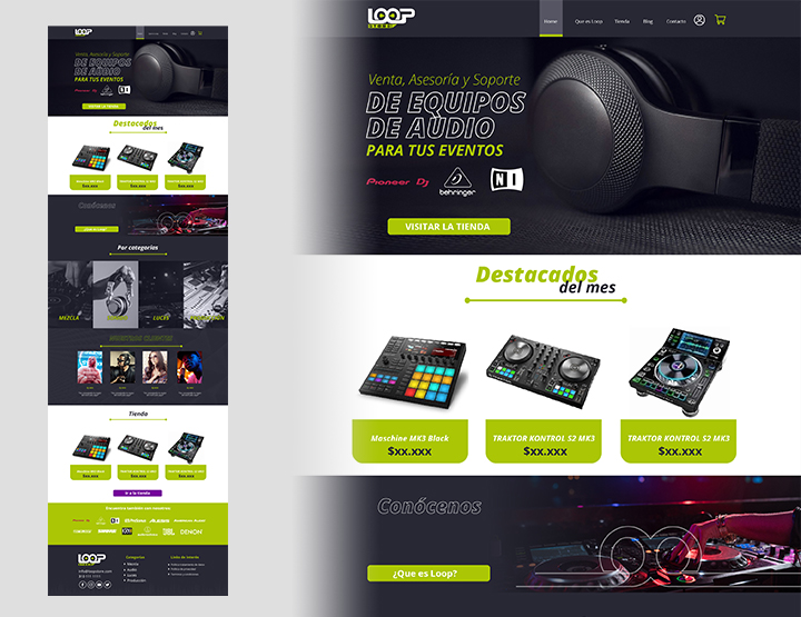 portafolio desarrollo web loopstore ivan garay